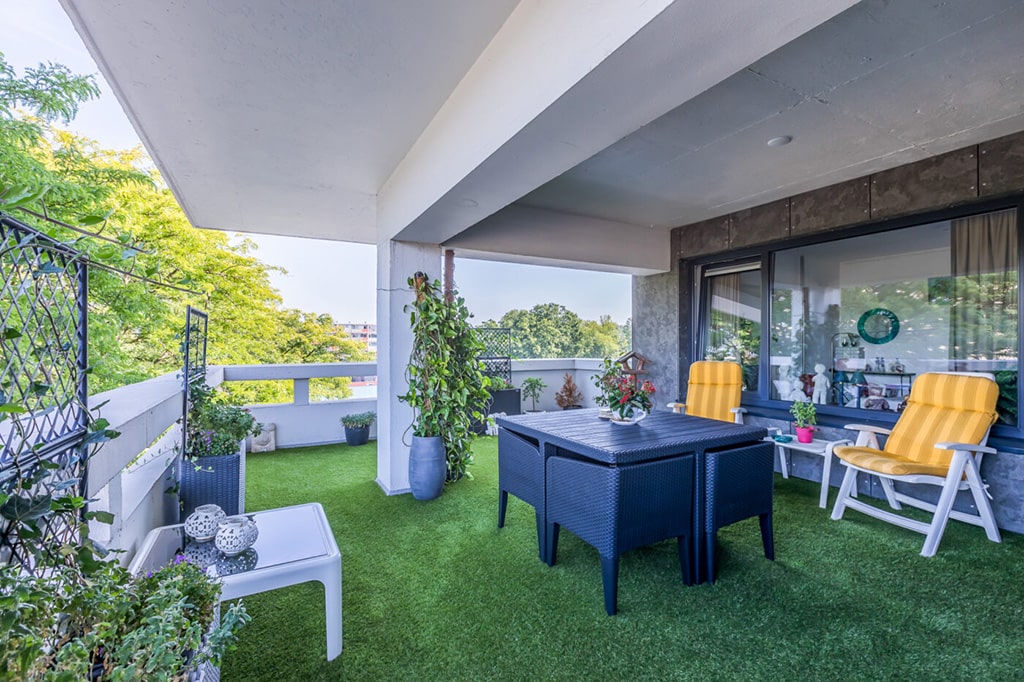 Dakterras bij appartementen - ouderenzorg Nijmegen