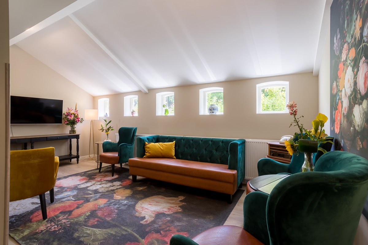 Gemeenschappelijke ruimte bij Villa Dalia