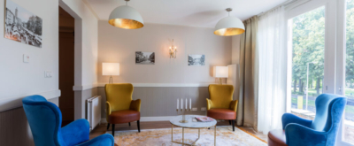 Gemeenschappelijke ruimte bij Villa de Maere