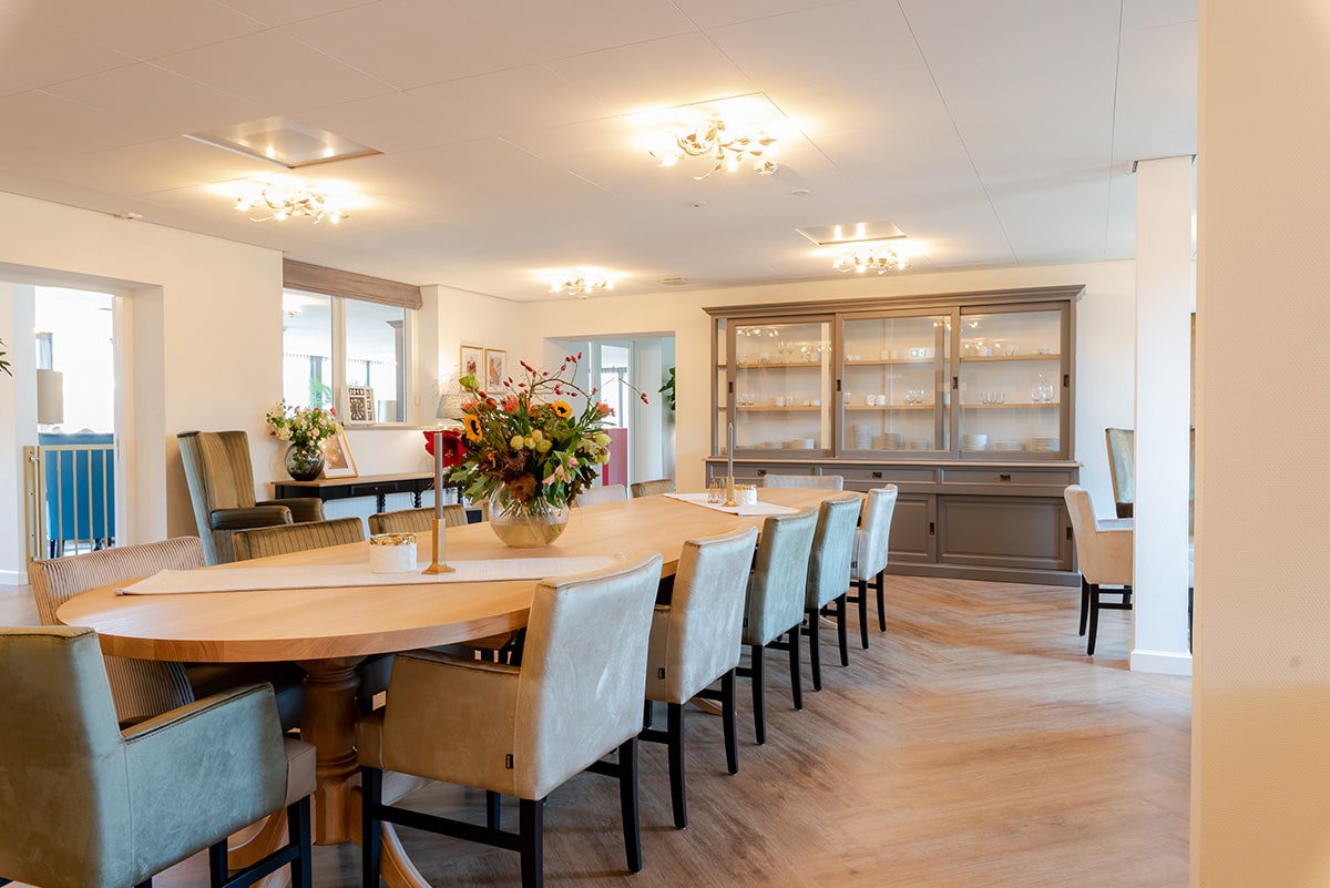 Gemeenschappelijke eetruimte Villa van Oranje