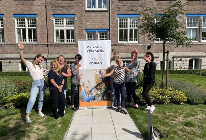 Teamfoto van Villa Stella, onderdeel van Korian Nederland