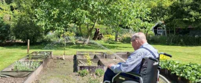 Tuin van zorgvilla Villa St. Jozef in Smakt