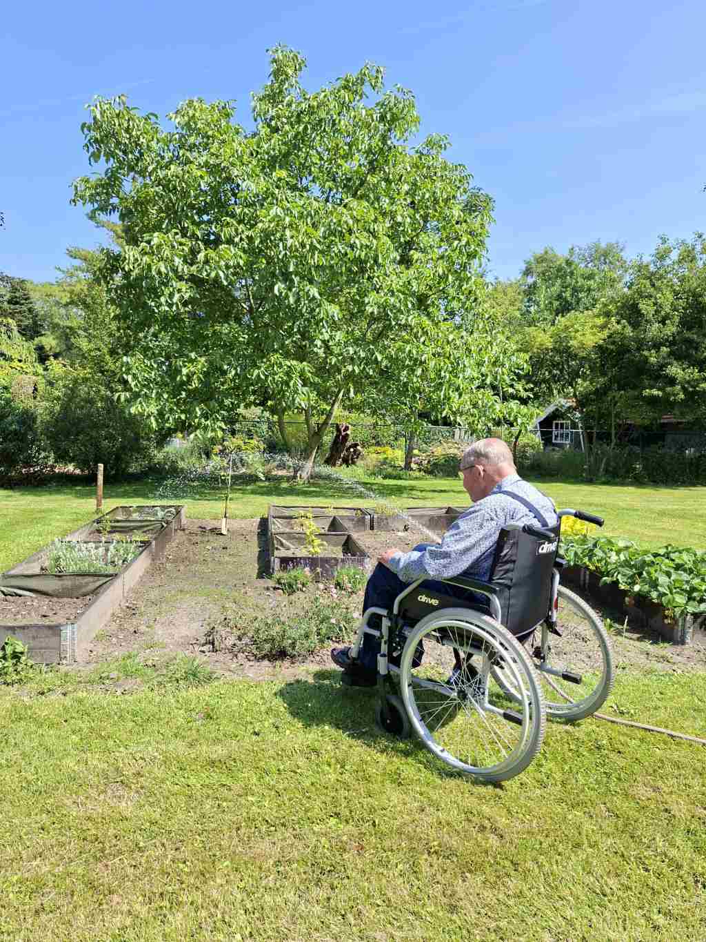 Tuin van zorgvilla Villa St. Jozef in Smakt