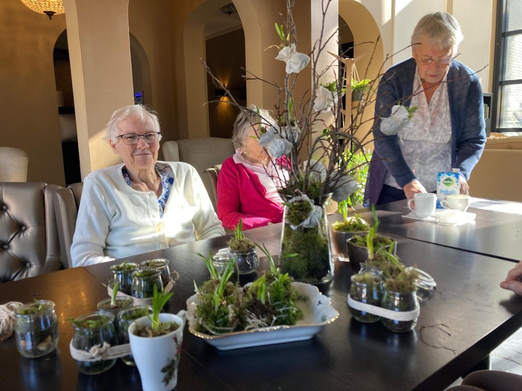 Creatieve activiteit bij zorgvilla De Koornmarkt in Kampen