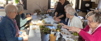 Creatieve activiteit bij zorgvilla De Koornmarkt in Kampen