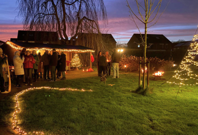 Villa Nuova kerstborrel 2025 achtertuin
