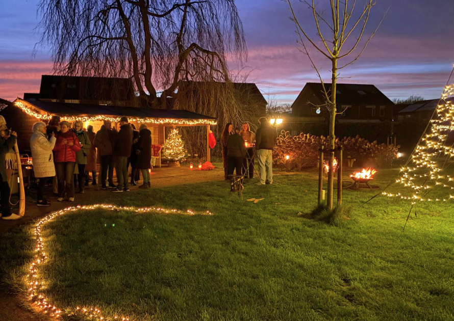 Villa Nuova kerstborrel 2025 achtertuin